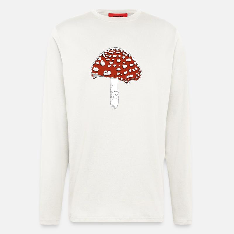 Toadstool toadstool amanita - Longsleeve - made by SPREAD  - OFF WHITE