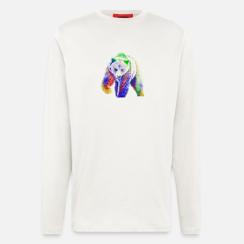 Bär - Langarmshirt - made by SPREAD  - OFF WHITE