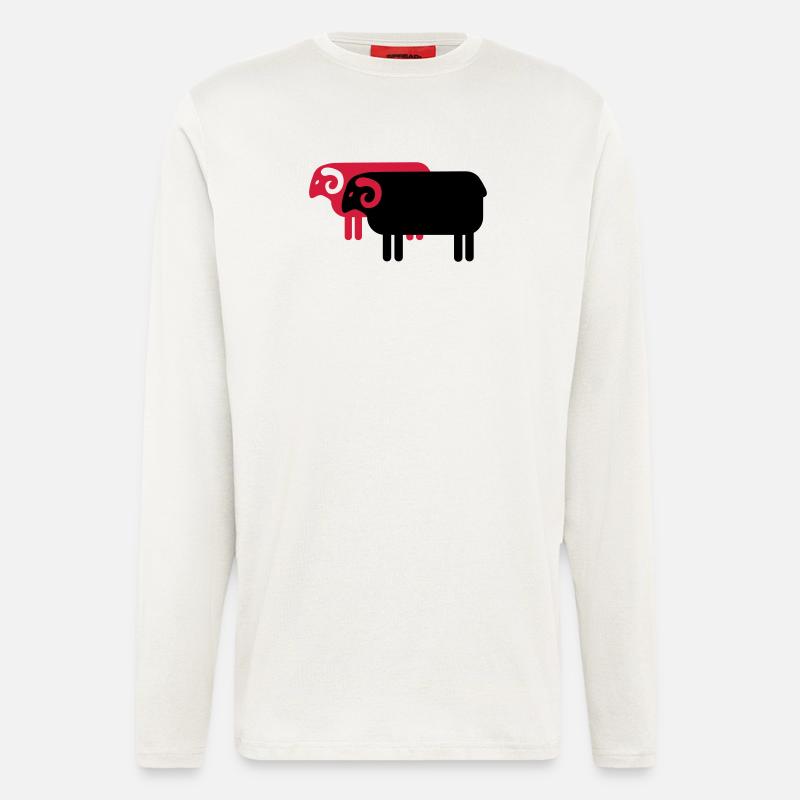 Heidschnucken Lüneburger Heide - Langarmshirt - made by SPREAD  - OFF WHITE