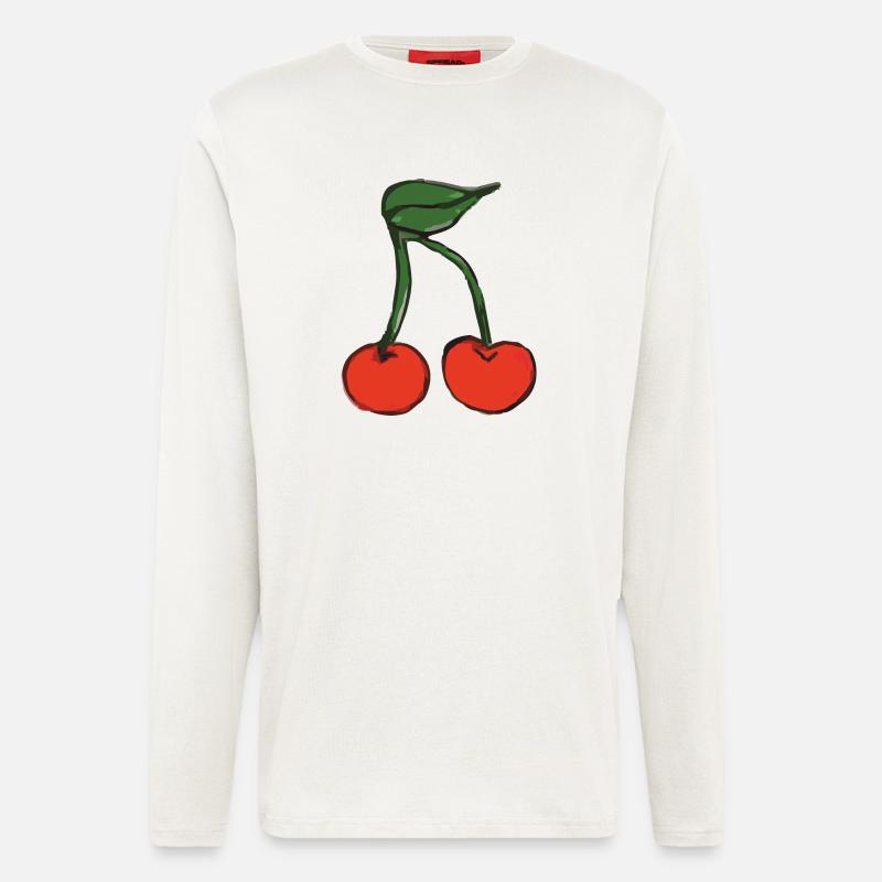 kirsche cherry - Langarmshirt - made by SPREAD  - OFF WHITE