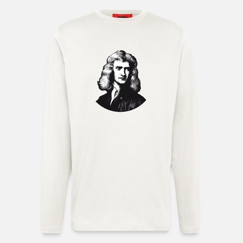 Isaac Newton - Langarmshirt - made by SPREAD - OFF WHITE