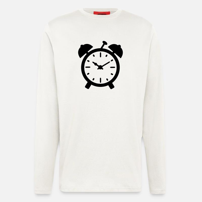 wecker uhr - Langarmshirt - made by SPREAD  - OFF WHITE