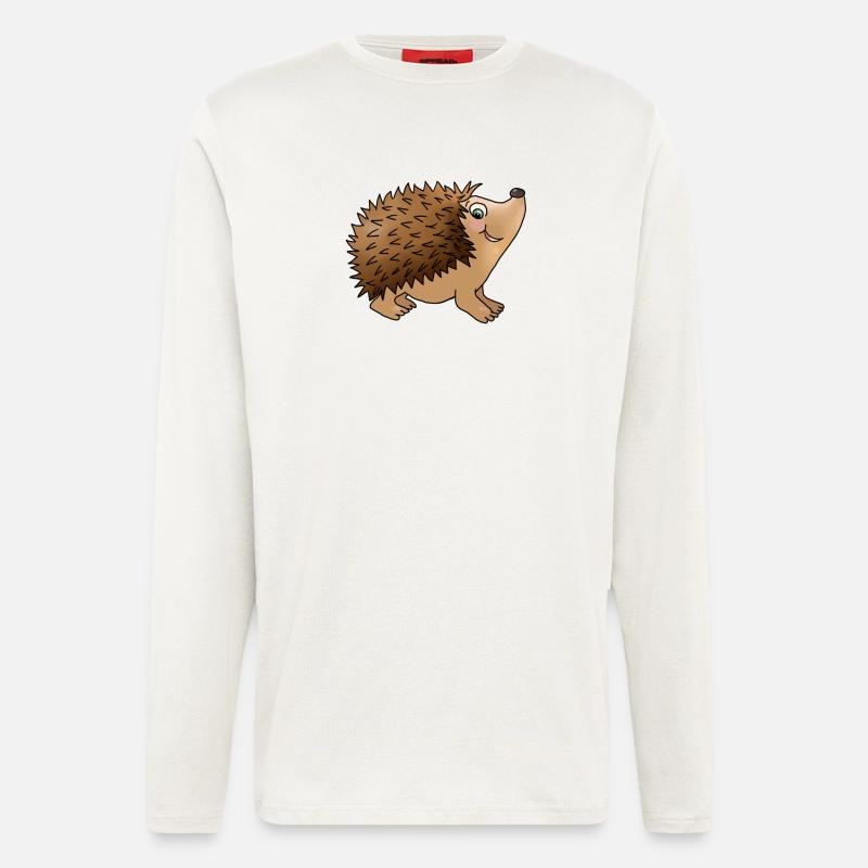 Freundlicher Igel - Langarmshirt - made by SPREAD  - OFF WHITE