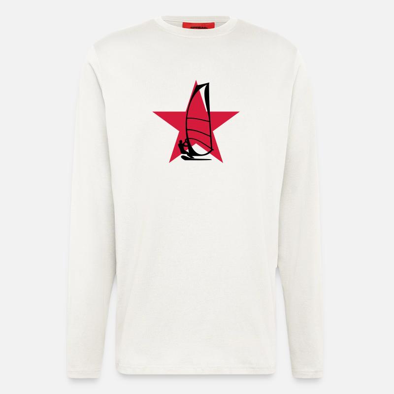 Windsurfen / Windsurfer / Windsurf / Windsurfing - Langarmshirt - made by SPREAD  - OFF WHITE