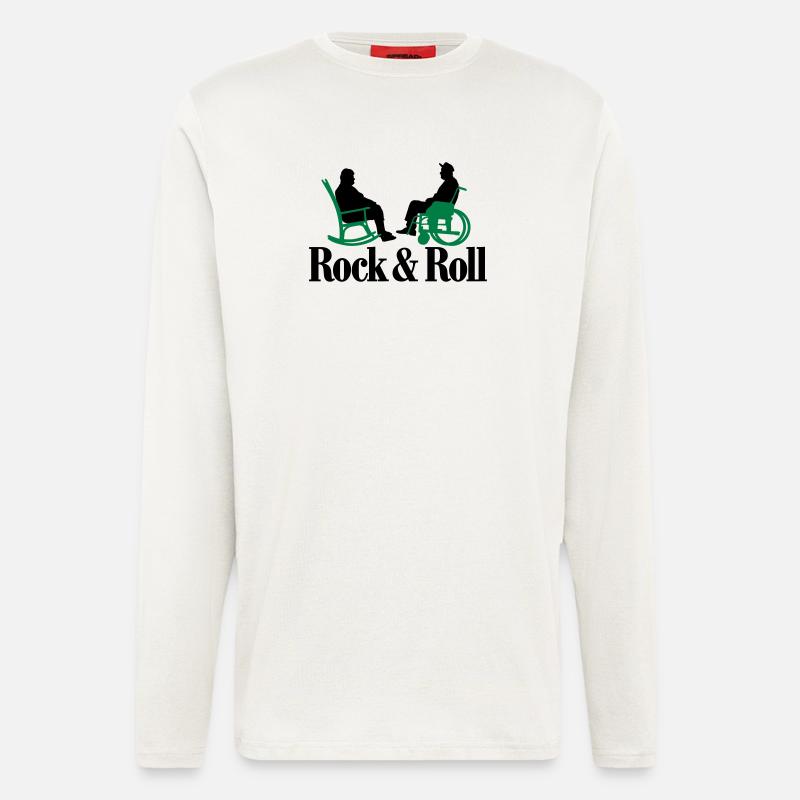 Rock n Roll 2clr New - Manches longues bio décontracté fabriqué en UE - OFF WHITE