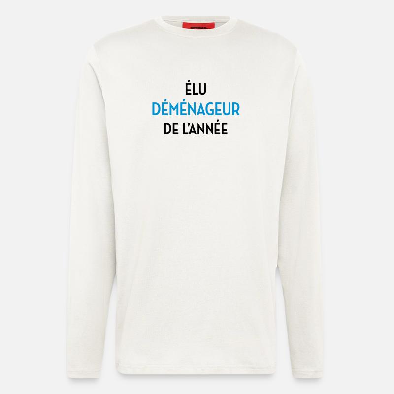 frachtführer / möbelpacker / mover / bewegen - Langarmshirt - made by SPREAD  - OFF WHITE