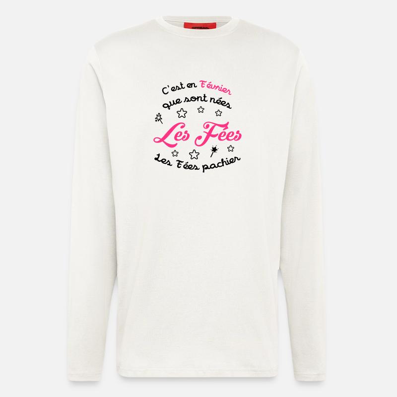 fille / fée / princesse / bébé - Manches longues bio décontracté fabriqué en UE - OFF WHITE