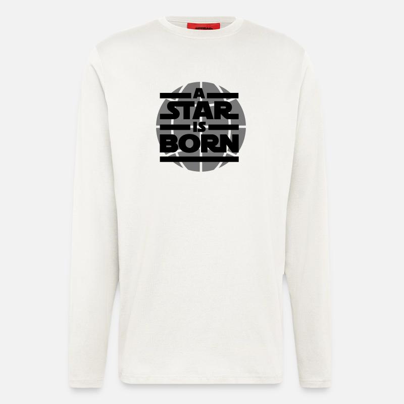 a star is born - Langarmshirt - made by SPREAD  - OFF WHITE