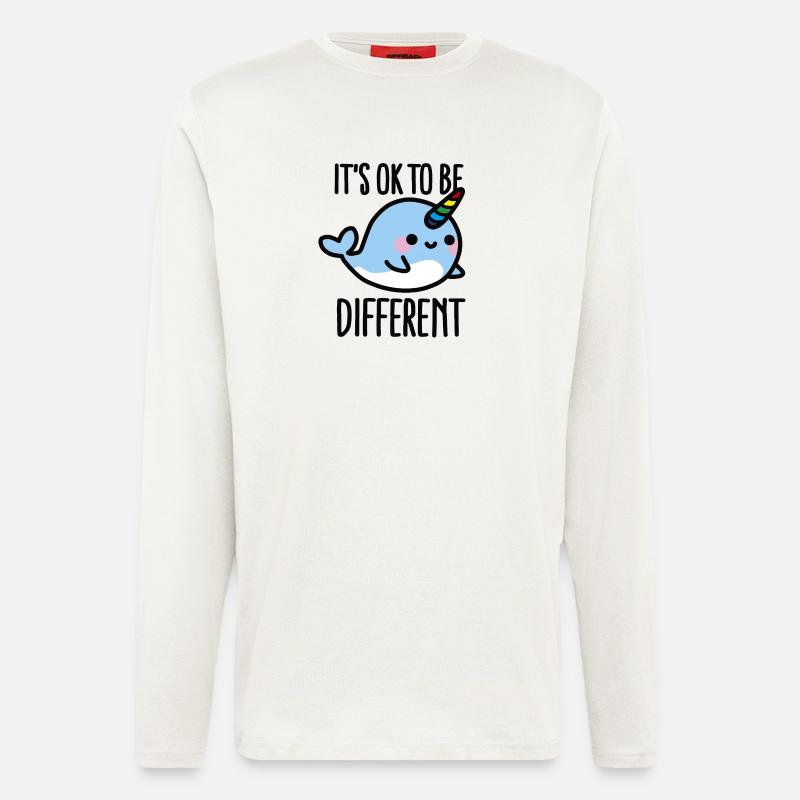 It's ok to be different - Langarmshirt - made by SPREAD  - OFF WHITE