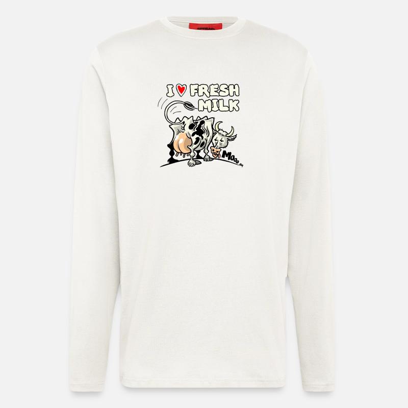 milk cow - Longsleeve - made by SPREAD  - OFF WHITE