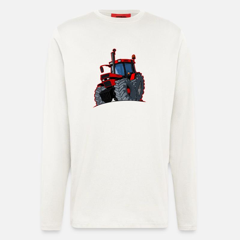 0856 Fall rote Grenze - Langarmshirt - made by SPREAD  - OFF WHITE