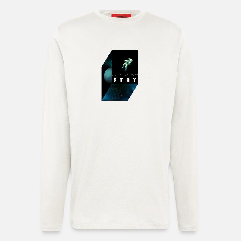 stay / morse code - Longsleeve - made by SPREAD  - OFF WHITE
