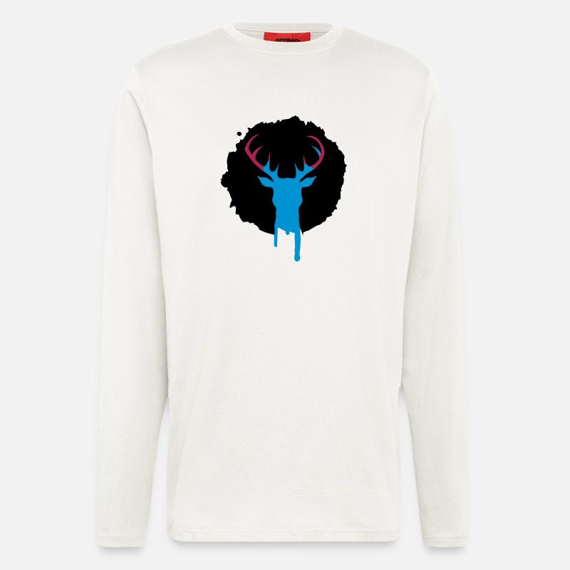 Deer patch graffiti - Longsleeve - made by SPREAD  - OFF WHITE