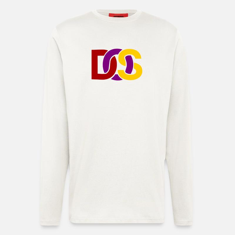 Retro MS DOS Logo - Longsleeve - made by SPREAD  - OFF WHITE