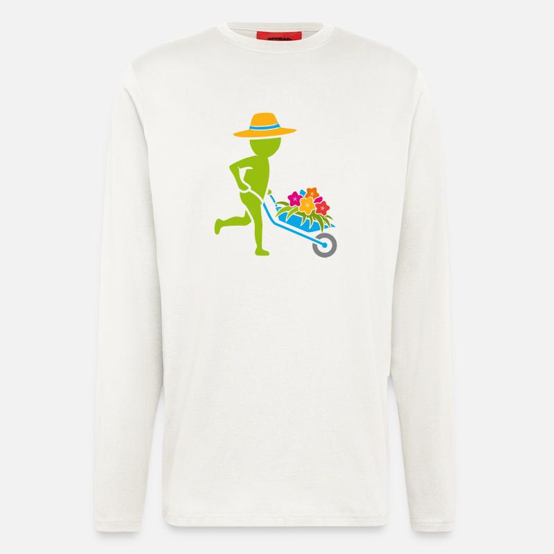 Gärtner / Gärtnerin - bunt - Langarmshirt - made by SPREAD  - OFF WHITE