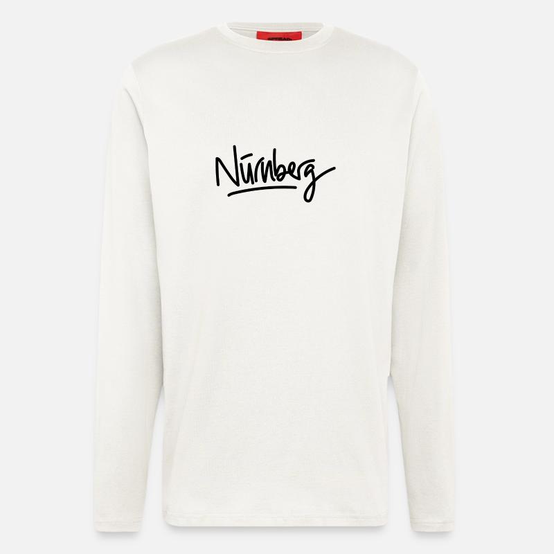 Nürnberg - Handschrift - Langarmshirt - made by SPREAD  - OFF WHITE