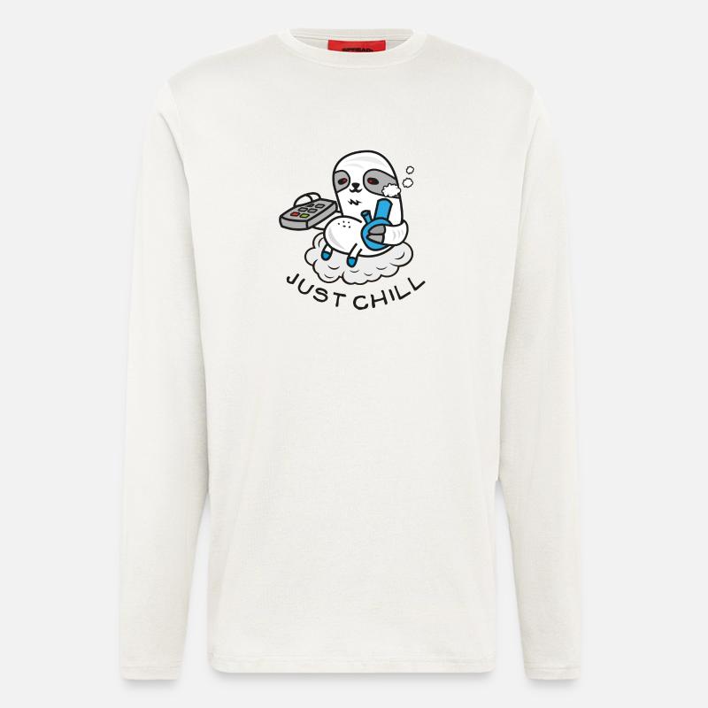 Sloth Sloth Sloth - Comic Drawing - Bong - Longsleeve - made by SPREAD  - OFF WHITE