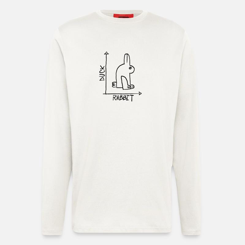 Ente oder Hase - Langarmshirt - made by SPREAD  - OFF WHITE