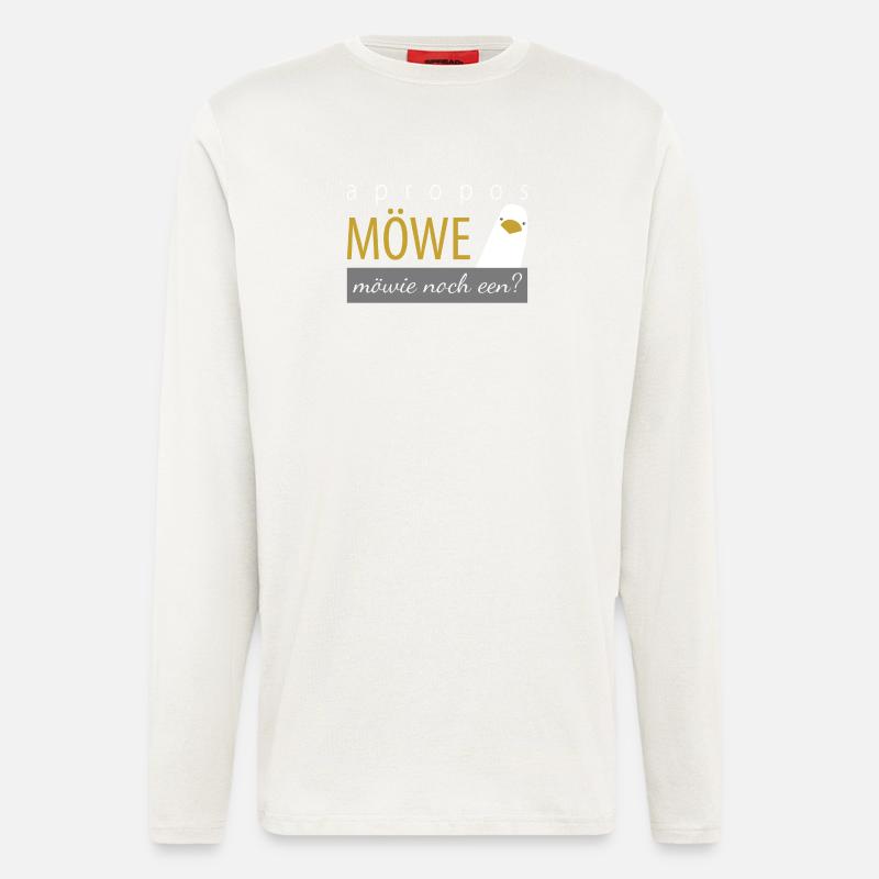 apropos Möwe - möwie noch een? - Langarmshirt - made by SPREAD - OFF WHITE