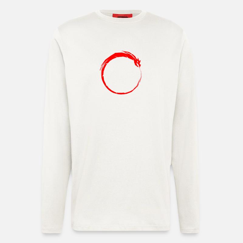 Ouroboros Symbol - Langarmshirt - made by SPREAD  - OFF WHITE
