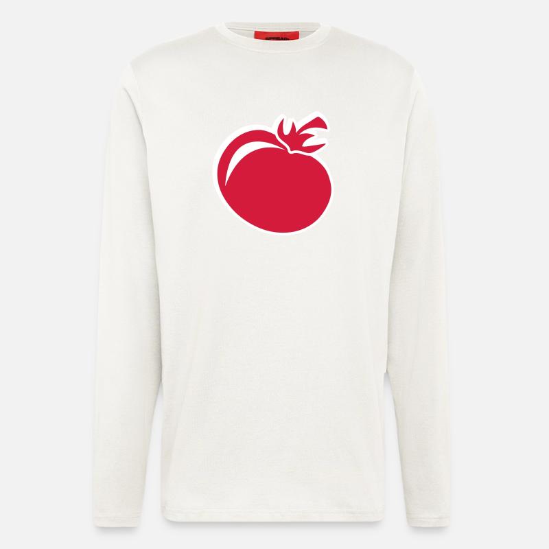 Rote Tomate - Langarmshirt - made by SPREAD  - OFF WHITE