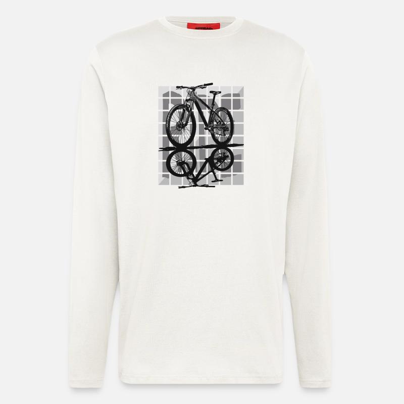 Minimalism and control – Hardtail MTB - Longsleeve - made by SPREAD  - OFF WHITE