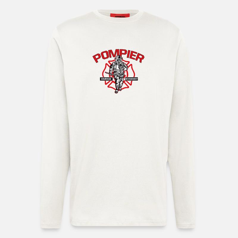FIREFIGHTER Mut Engagement - Langarmshirt - made by SPREAD  - OFF WHITE