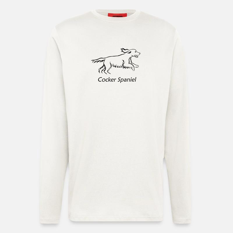Cocker Spaniel - Langarmshirt - made by SPREAD  - OFF WHITE