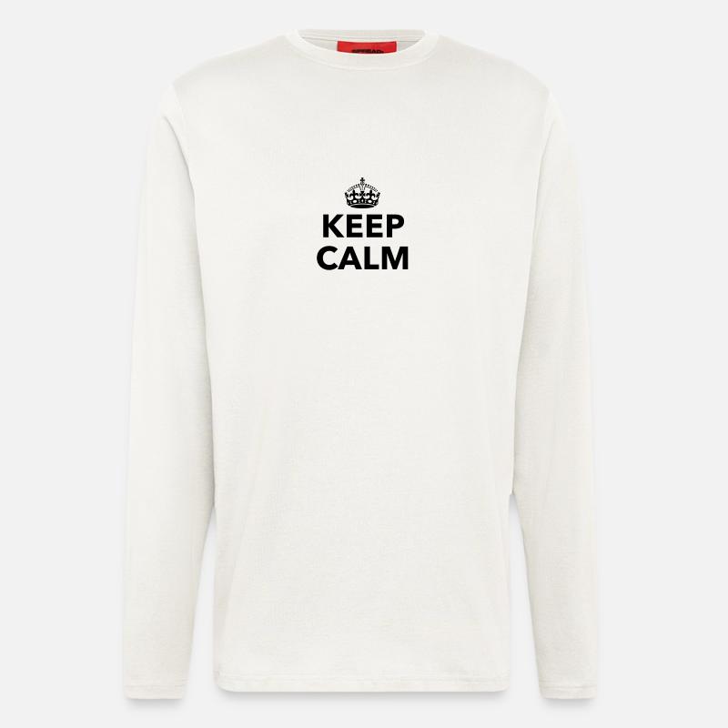 keep calm customizable - Longsleeve - made by SPREAD  - OFF WHITE