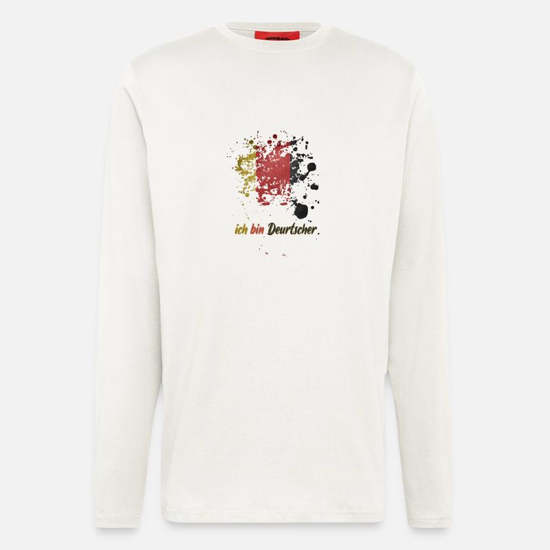 ich bin deutscher - Langarmshirt - made by SPREAD - OFF WHITE