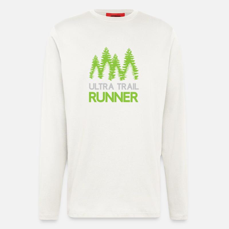 Ultra Trail Runner - Manches longues bio décontracté fabriqué en UE - OFF WHITE