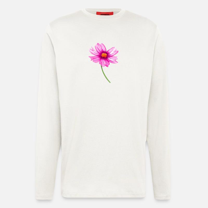 Blume - Langarmshirt - made by SPREAD  - OFF WHITE