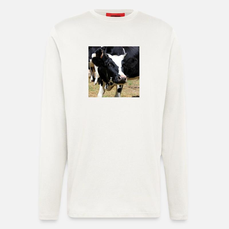 Kuh Poster - Langarmshirt - made by SPREAD  - OFF WHITE