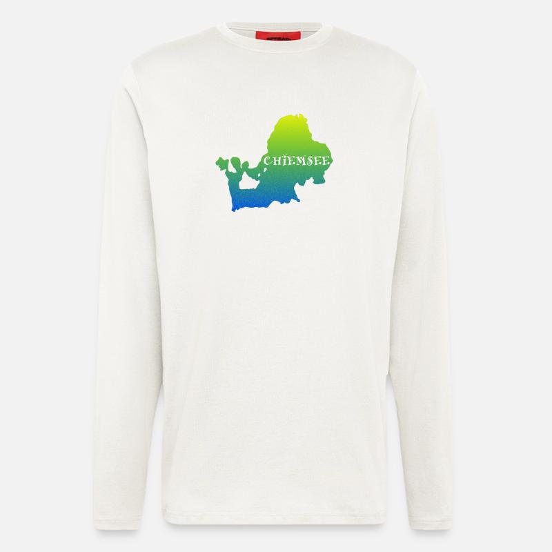 bayerischer See Silhouette - Langarmshirt - made by SPREAD  - OFF WHITE