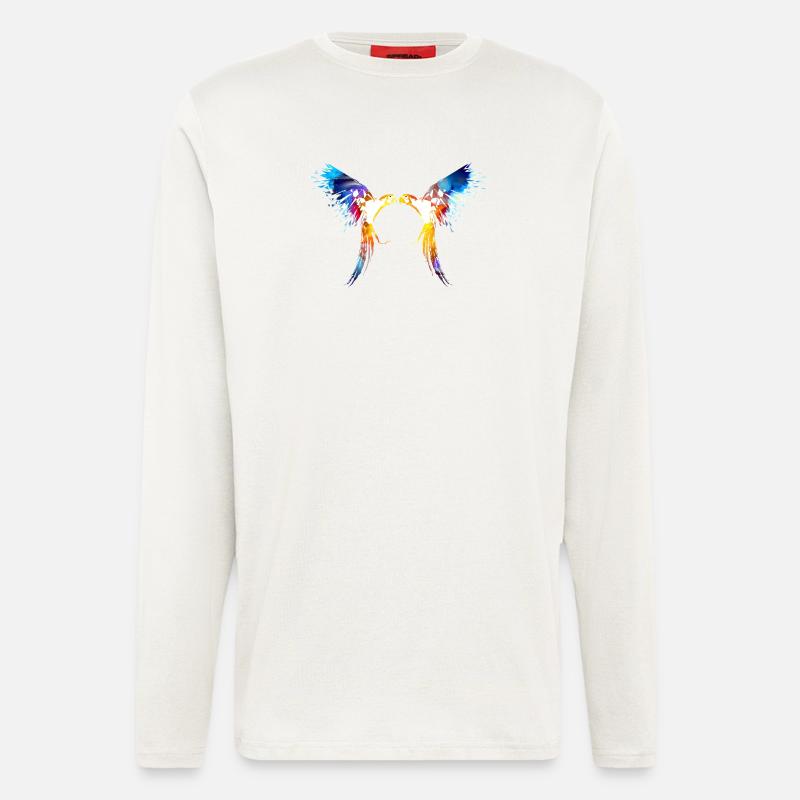 Papagei - Langarmshirt - made by SPREAD  - OFF WHITE