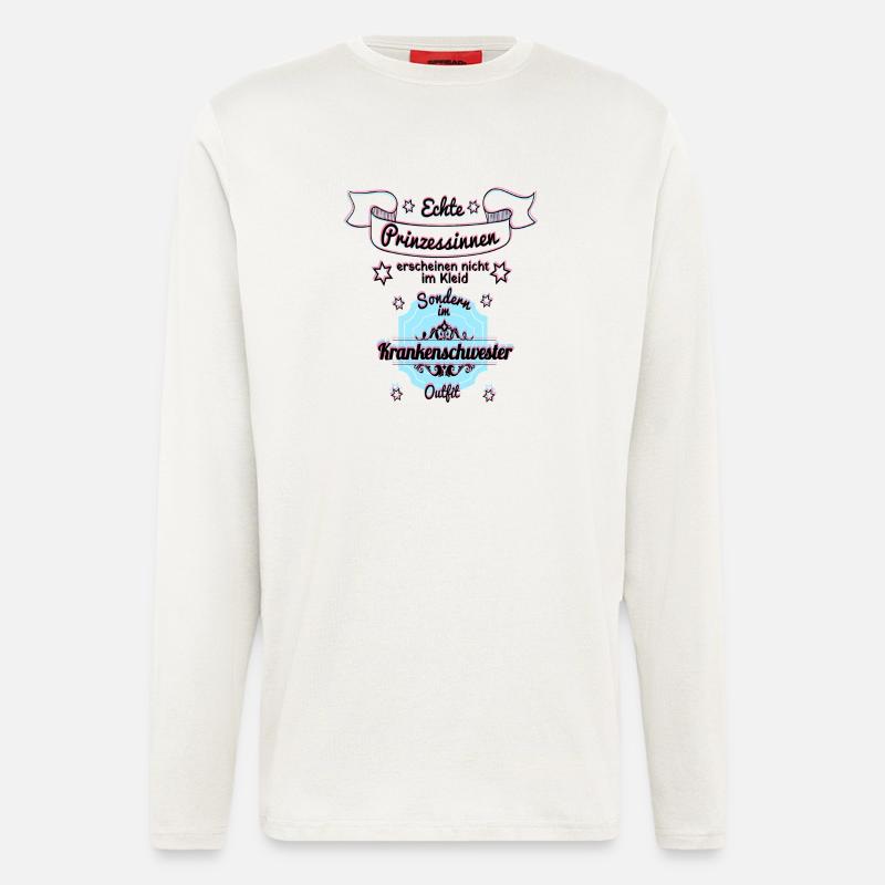 Krankenschwester - Echte Prinzessinnen - Langarmshirt - made by SPREAD  - OFF WHITE