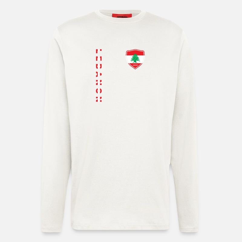 Libanon Beirut Libanese Libanesin Libanesisch LBN - Langarmshirt - made by SPREAD  - OFF WHITE