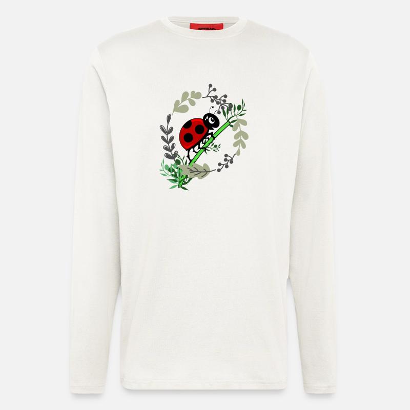 Ladybug botany comic style - Longsleeve - made by SPREAD  - OFF WHITE