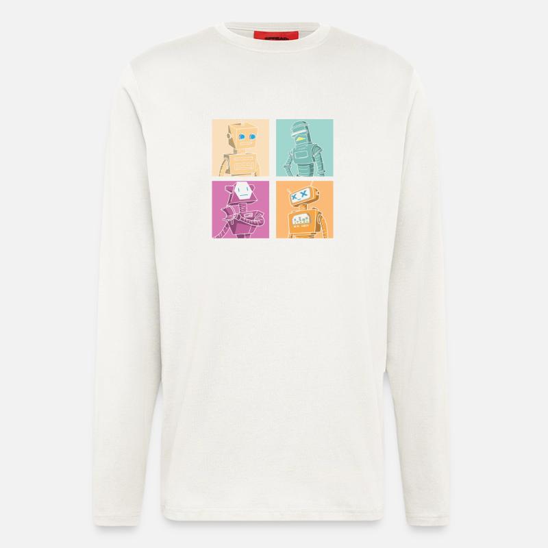 Robot Robotics Engineer - Longsleeve - made by SPREAD  - OFF WHITE