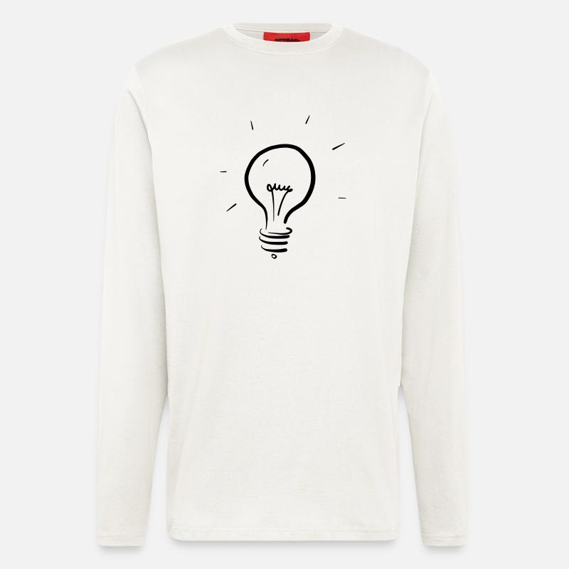 Glühbirne - Langarmshirt - made by SPREAD  - OFF WHITE
