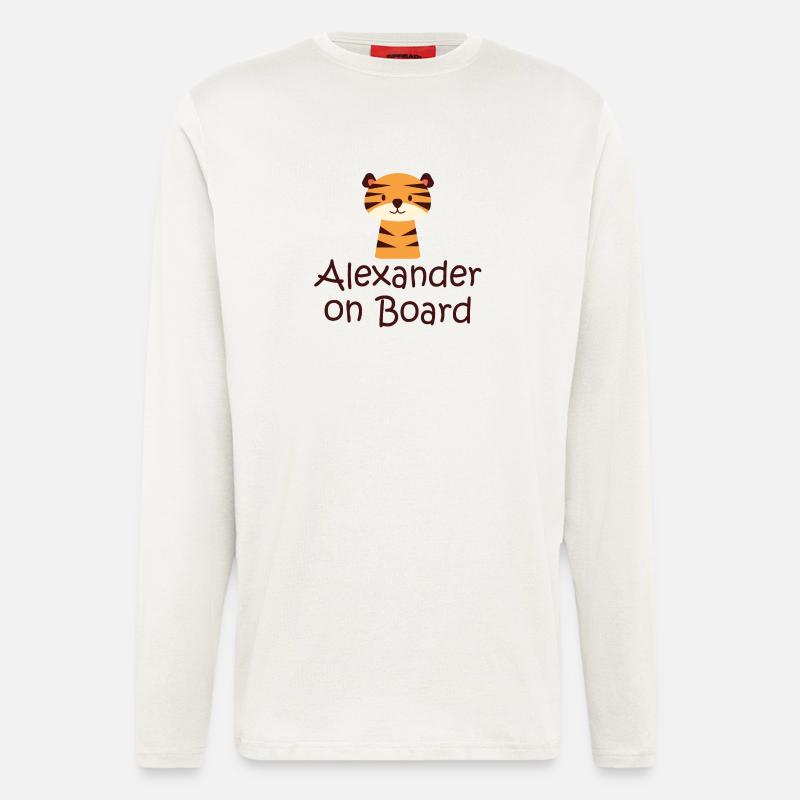 Alexander on board - Langarmshirt - made by SPREAD  - OFF WHITE