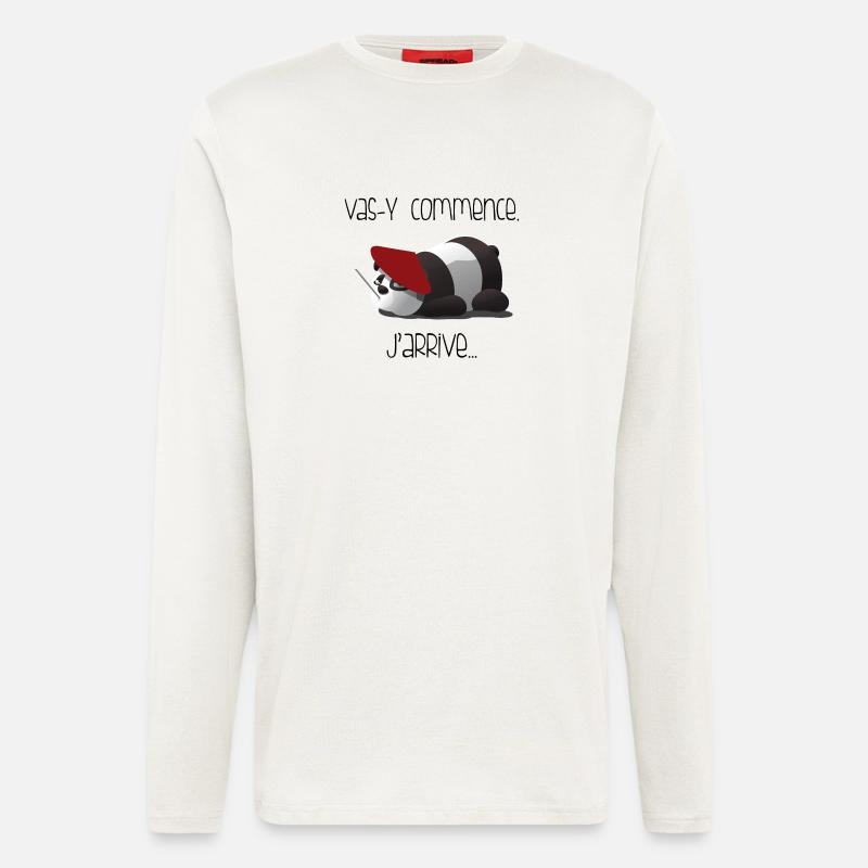 Panda mit Red Meret Pantomime - Langarmshirt - made by SPREAD  - OFF WHITE