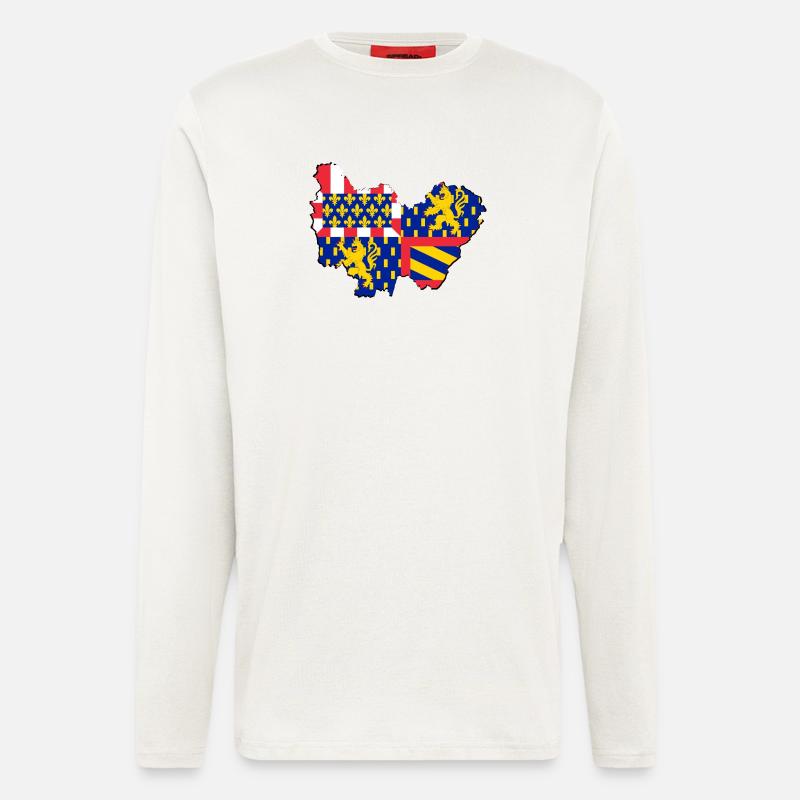 Bourgogne Franche Comté - Langarmshirt - made by SPREAD  - OFF WHITE