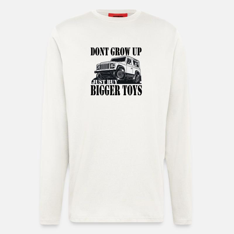 Defender Land-Rover Geschenk Gift - Langarmshirt - made by SPREAD  - OFF WHITE