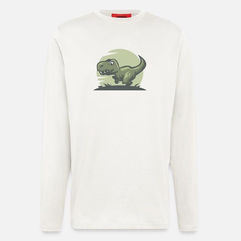 Dinosaurier T-Rex - Langarmshirt - made by SPREAD  - OFF WHITE