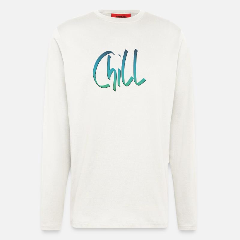 Chill encore - Manches longues bio décontracté fabriqué en UE - OFF WHITE