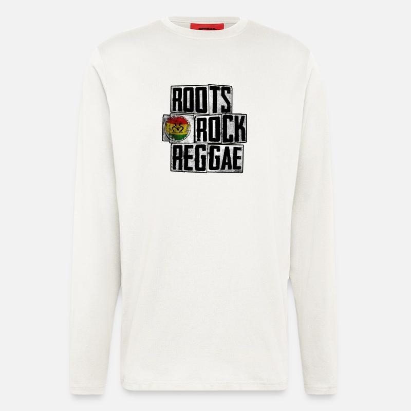 Roots Rock Reggae Design - Langarmshirt - made by SPREAD  - OFF WHITE