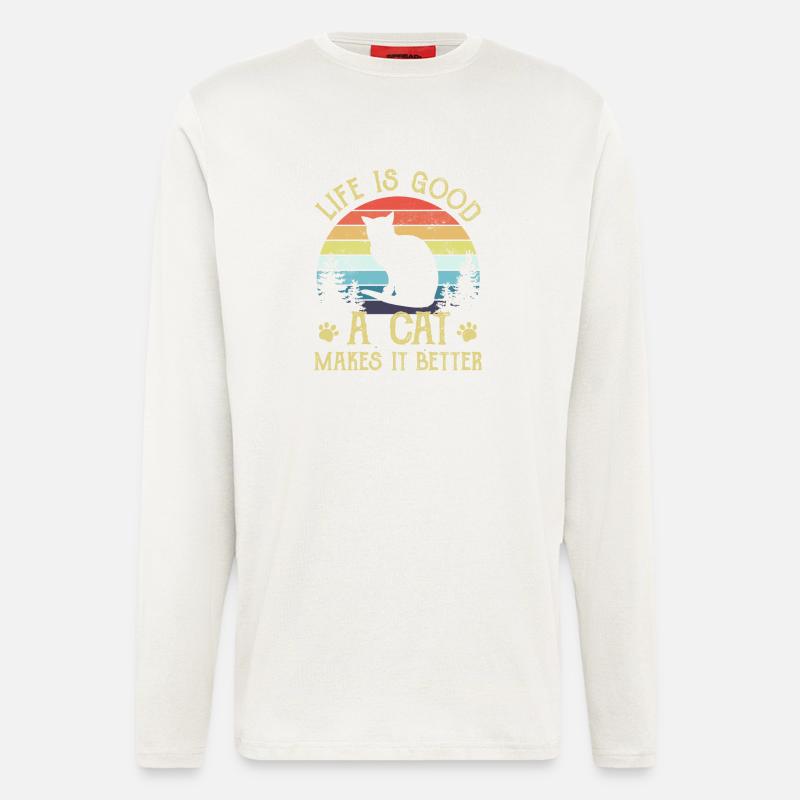 Cat Cats - Longsleeve - made by SPREAD  - OFF WHITE