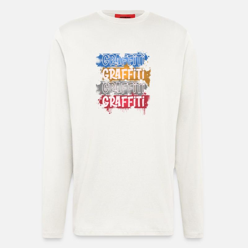 Graffiti - Langarmshirt - made by SPREAD  - OFF WHITE