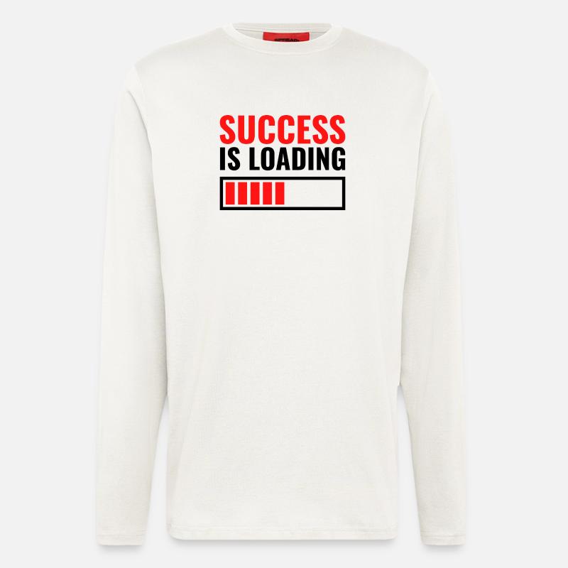 Success is loading personalisiertes Geschenk - Langarmshirt - made by SPREAD  - OFF WHITE